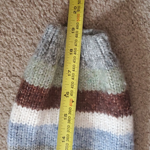 b.young Grey Oversized Byoksana Stripe Wool Blend Preppy Eclectic Cardigan S - Picture 14 of 14